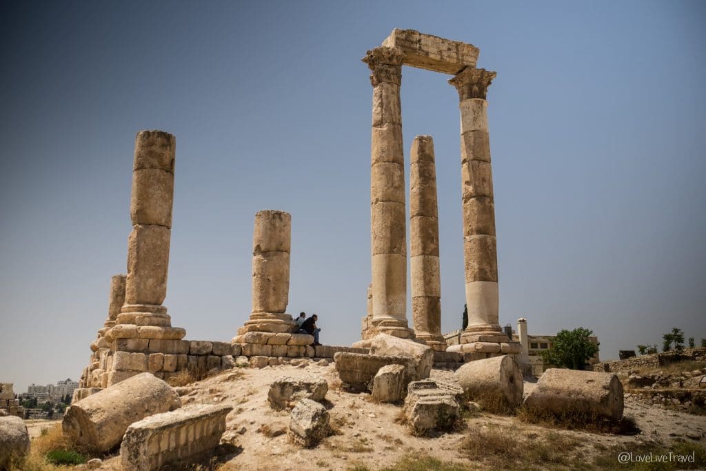 Jordanie roadtrip Amman citadelle temple hercules blog voyage Lovelivetravel