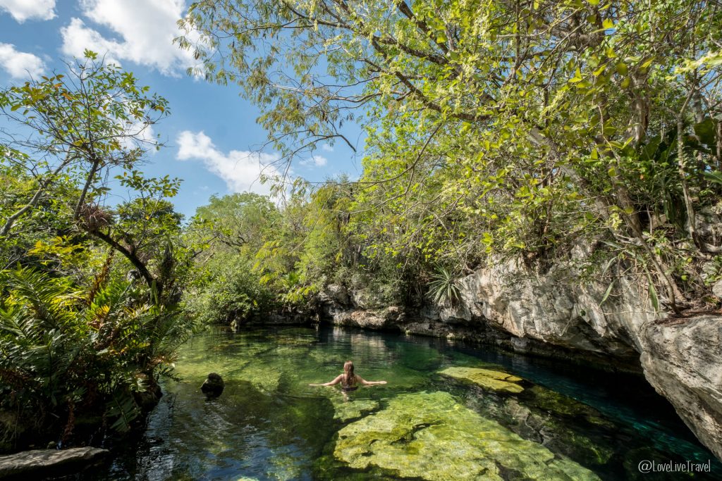 cenote azul mexique blog voyage lovelivetravel